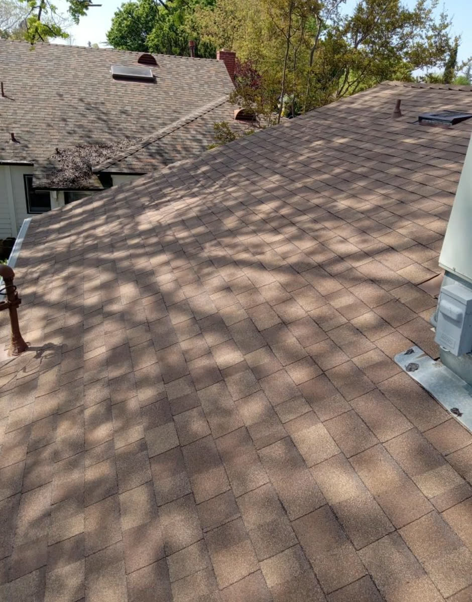 New composition shingle roof